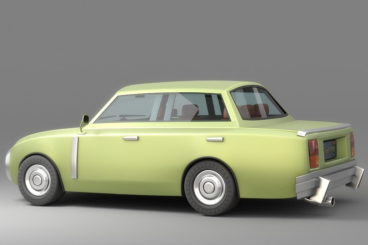 Cartoon Car Collection V4 3D model_14