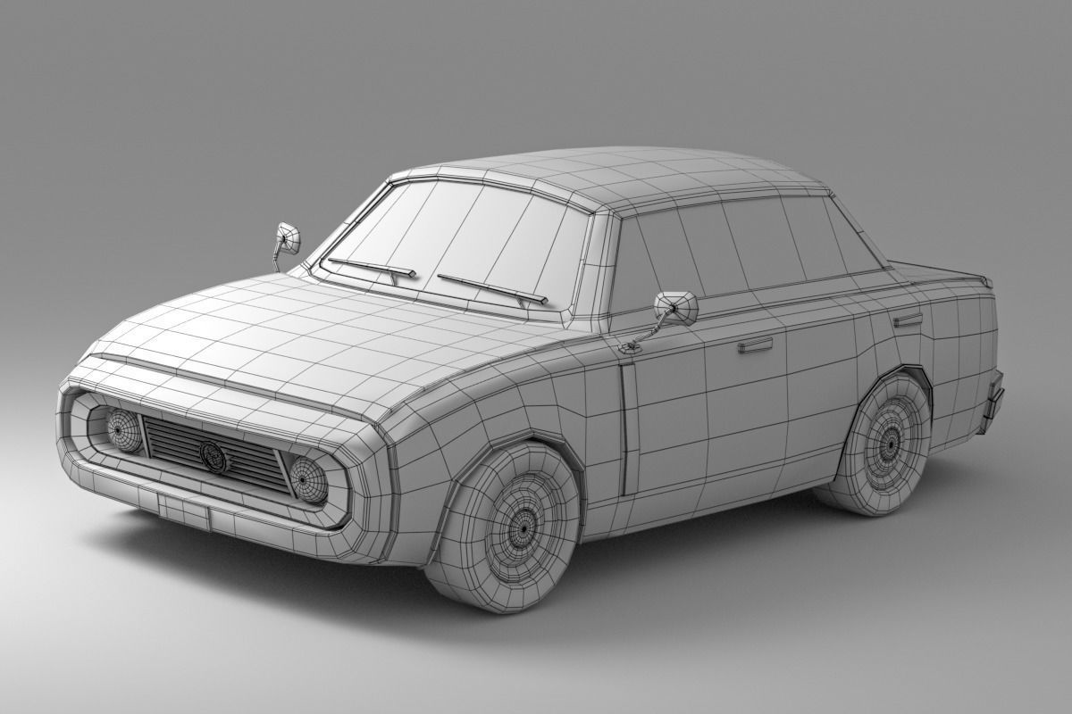 Cartoon Car Collection V4 3D model_17