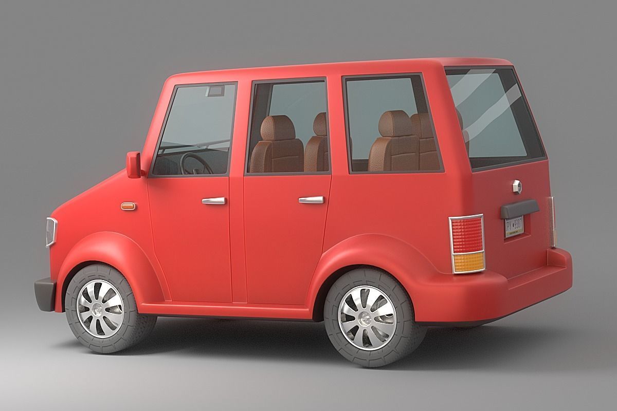 Cartoon Car Collection V4 3D model_2