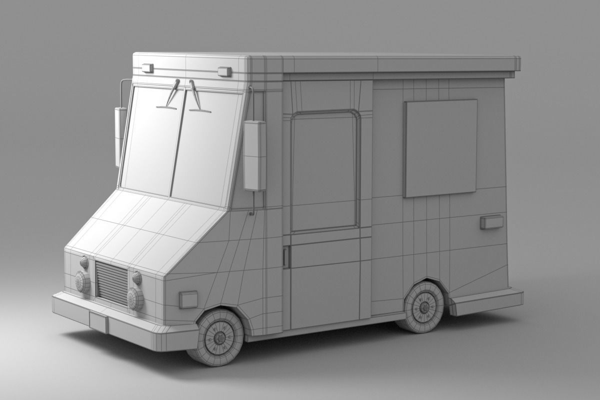 Cartoon Car Collection V4 3D model_7