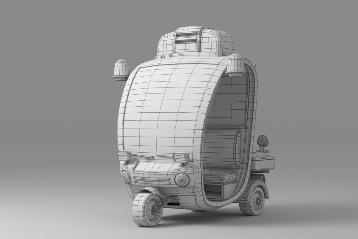 Cartoon Car Collection V4 3D model_20