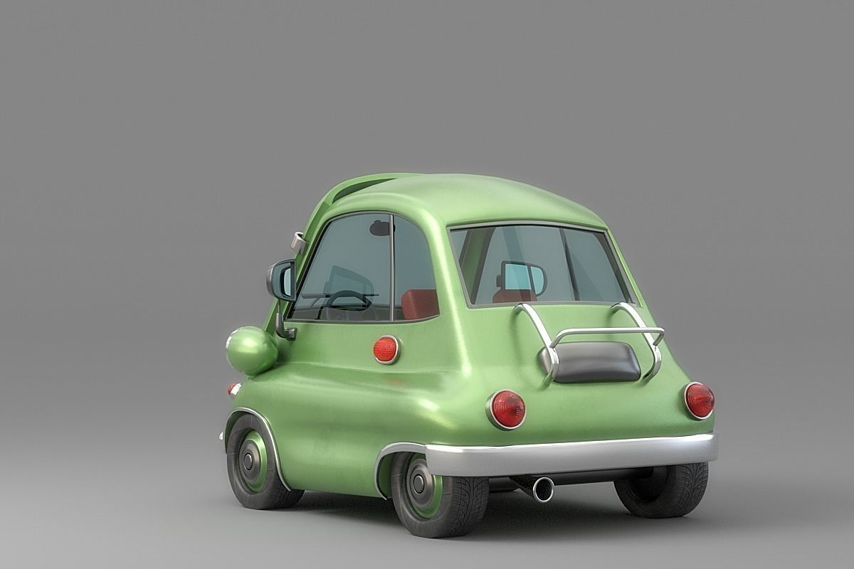 Cartoon Car Collection V4 3D model_23