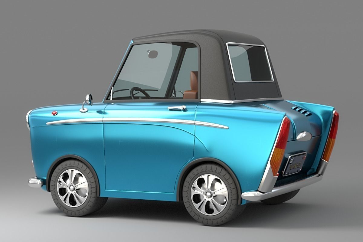 Cartoon Car Collection V4 3D model_10