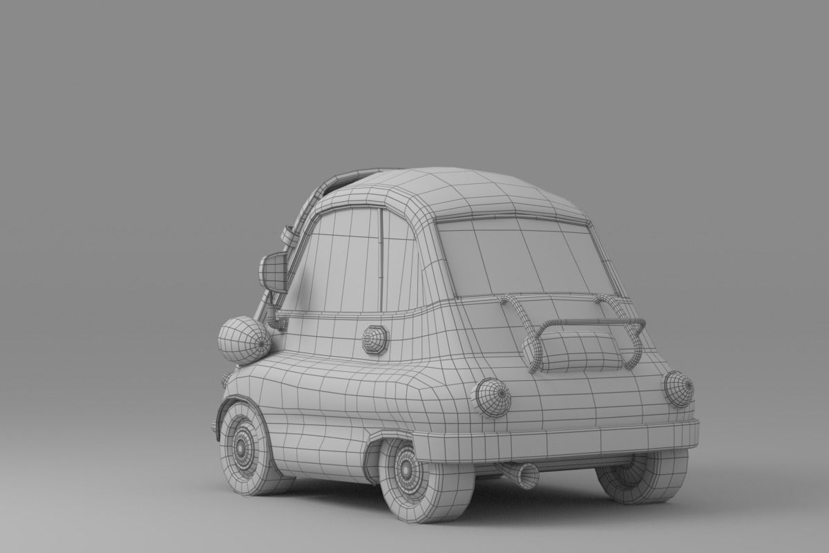 Cartoon Car Collection V4 3D model_24