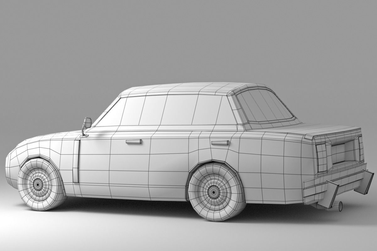 Cartoon Car Collection V4 3D model_16