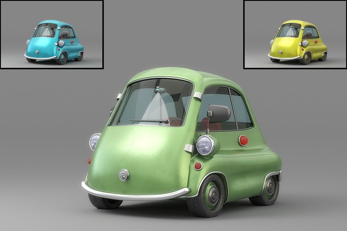 Cartoon Car Collection V4 3D model_22