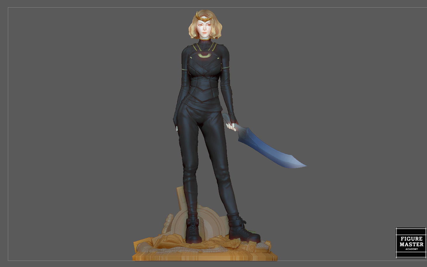 SYLVIE LADY LOKI MARVEL MCU LOKI DRAMA CHARACTER 3D PRINT 3D print model_25