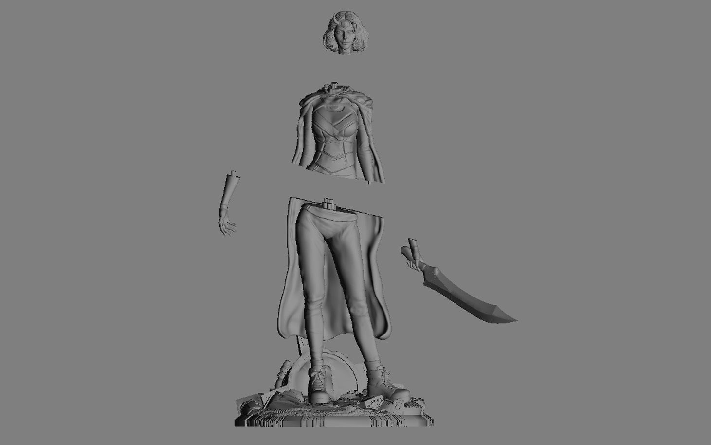 SYLVIE LADY LOKI MARVEL MCU LOKI DRAMA CHARACTER 3D PRINT 3D print model_22