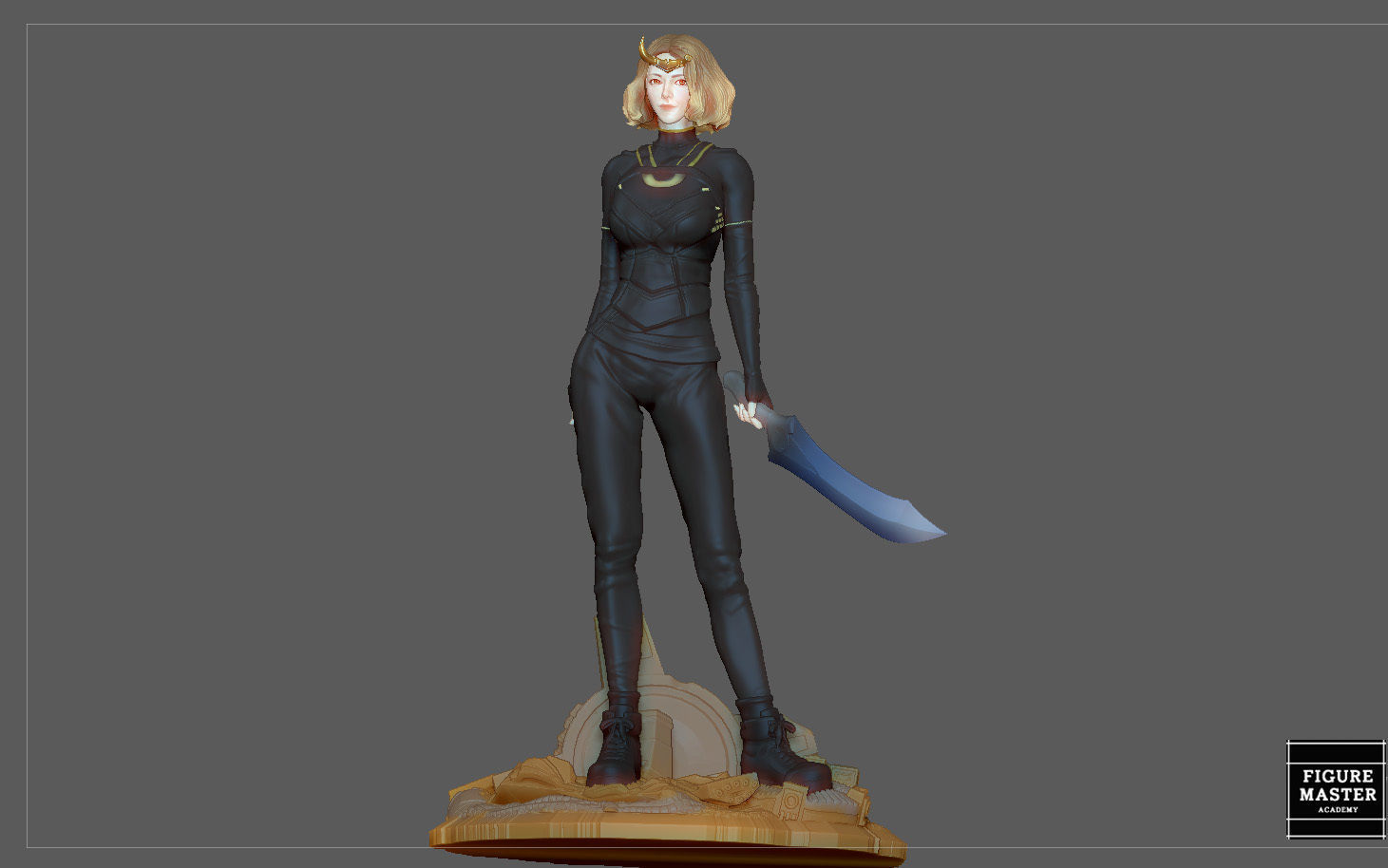 SYLVIE LADY LOKI MARVEL MCU LOKI DRAMA CHARACTER 3D PRINT 3D print model_1