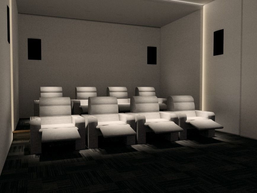 Home Theater 01 Low-poly 3D model_3