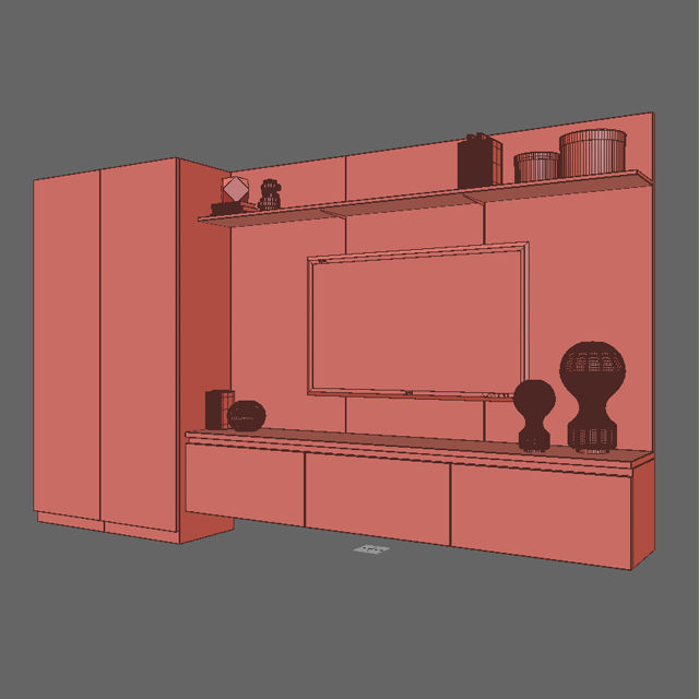 Tv Stand 26 3D model_2