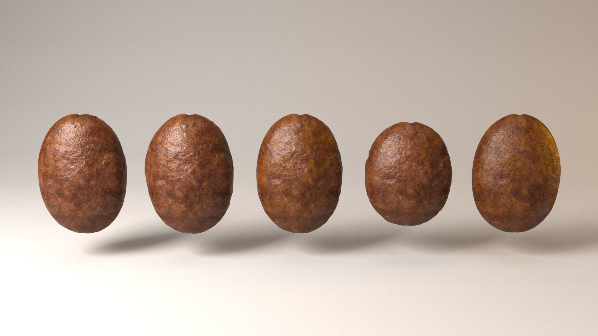 Coffee Bean 3D model 3D model_5