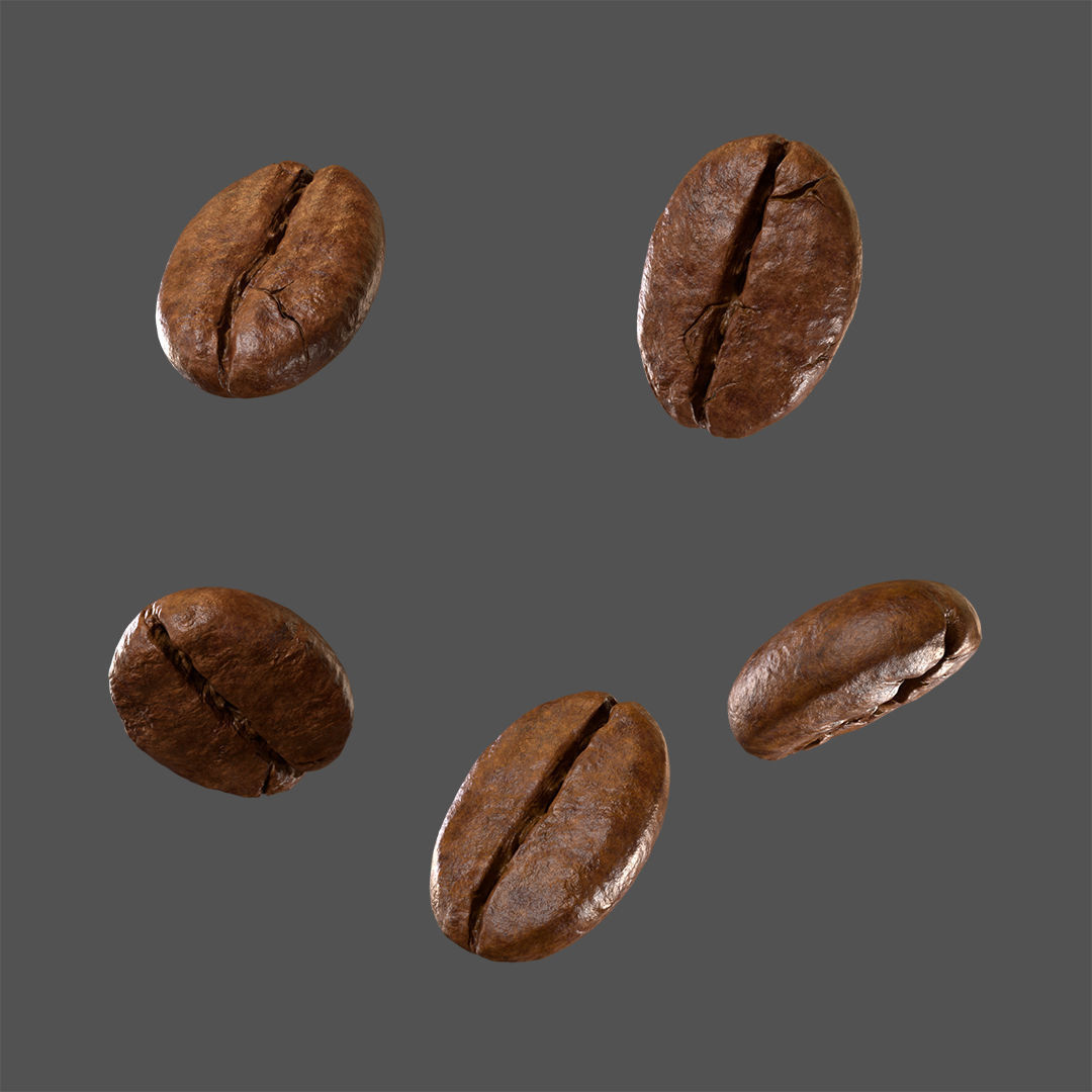 Coffee Bean 3D model 3D model_2