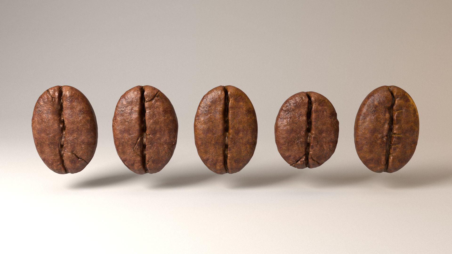 Coffee Bean 3D model 3D model_3