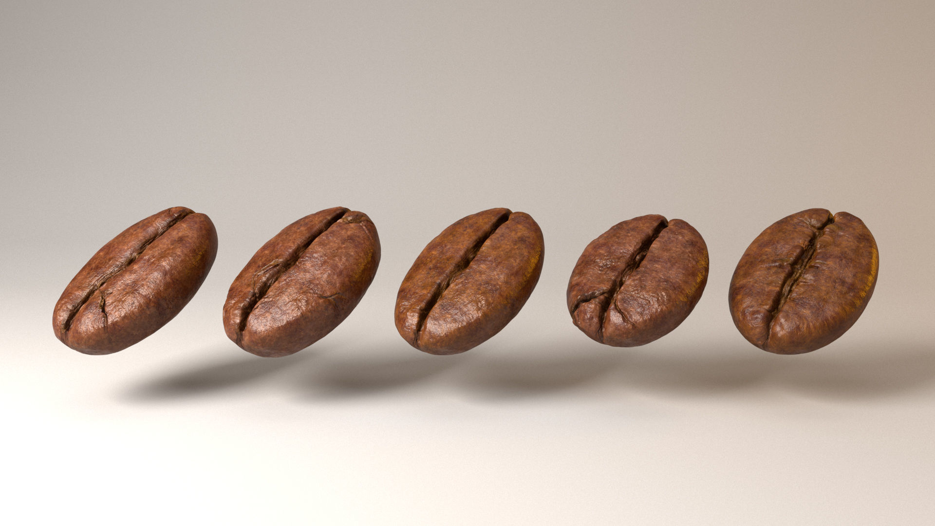 Coffee Bean 3D model 3D model_4