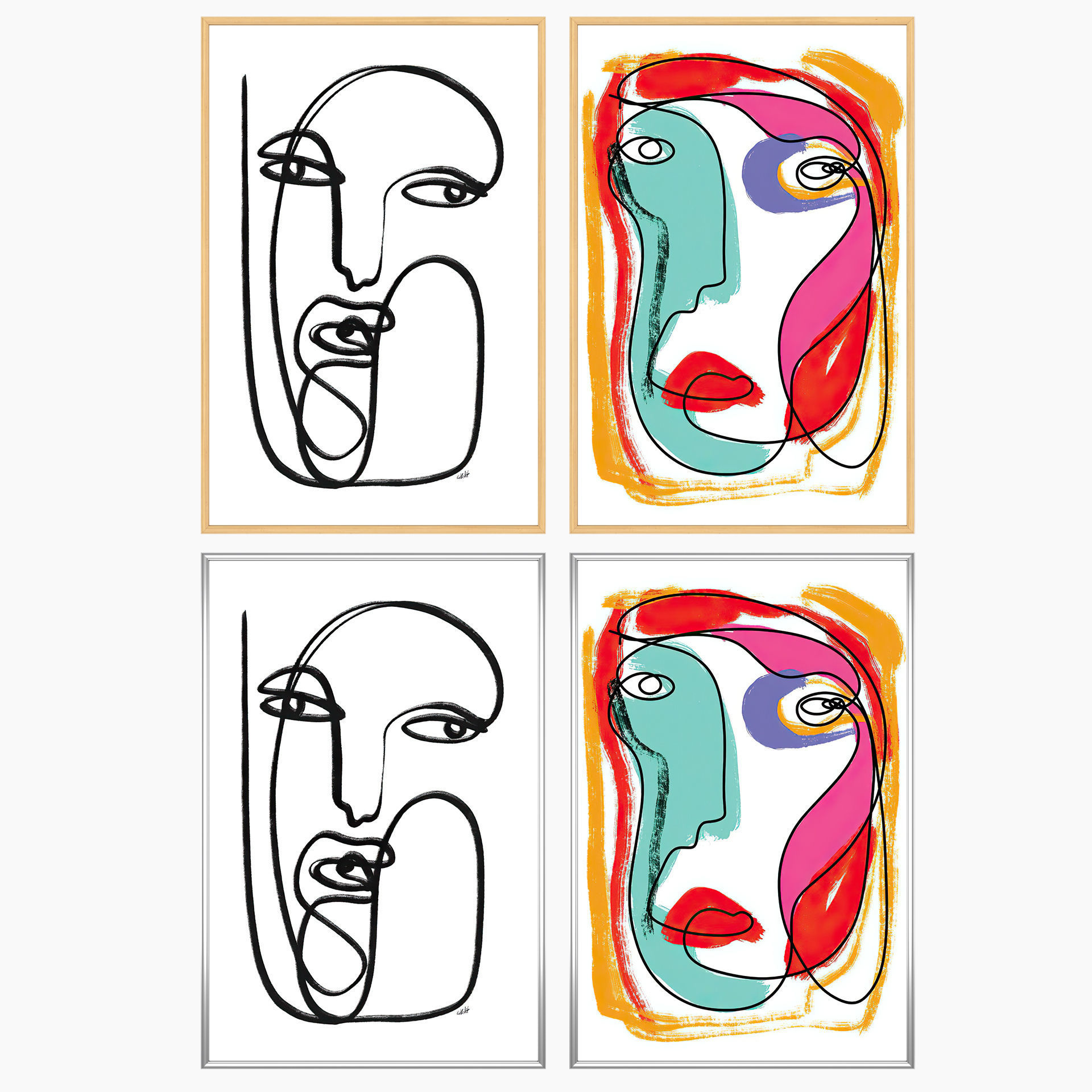 Wall Art Set 3548 3D model_2