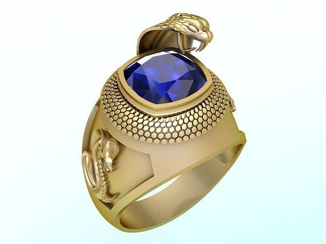 Cobra Ring  - Snake Ring 3D print model