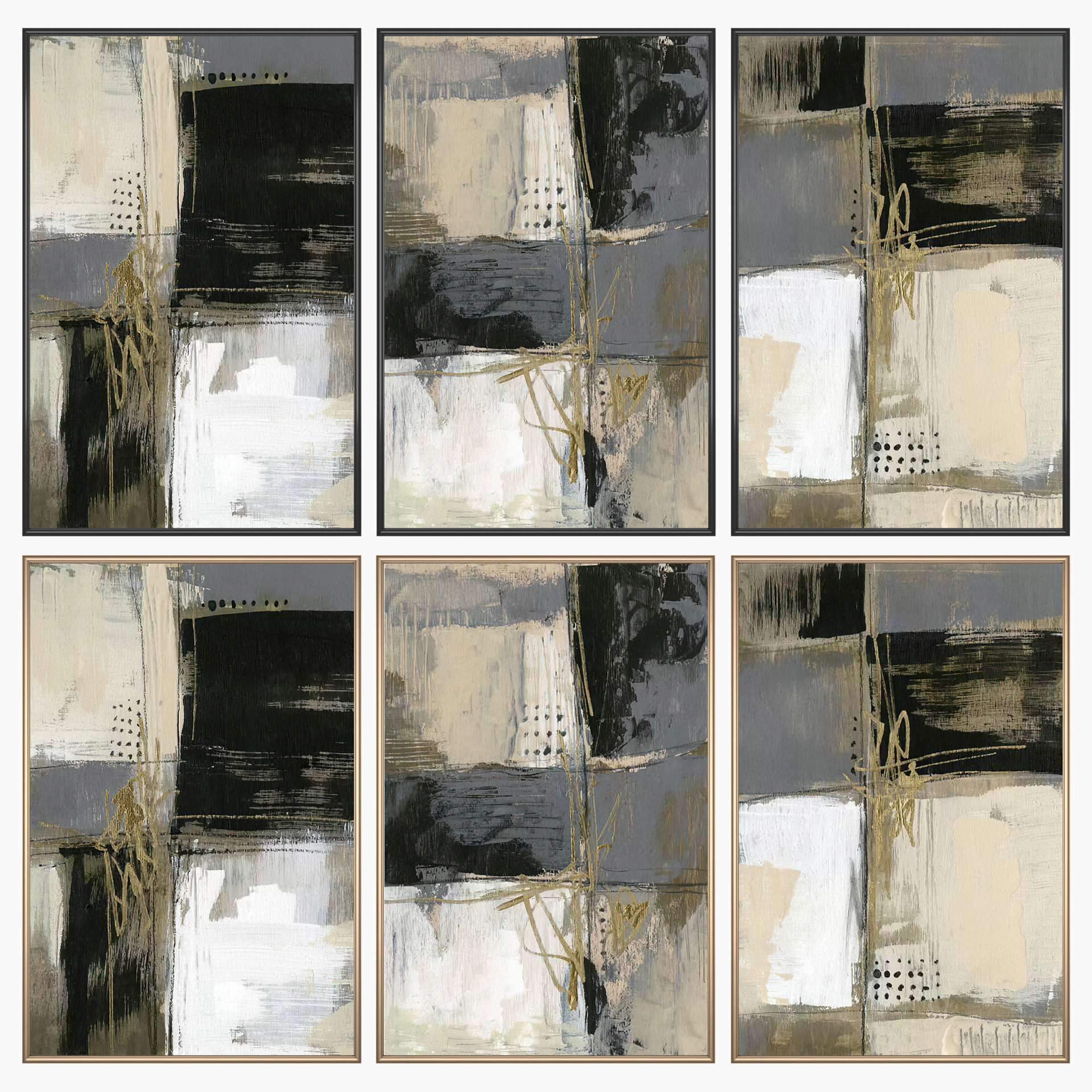 Wall Art Set 3549 3D model_1