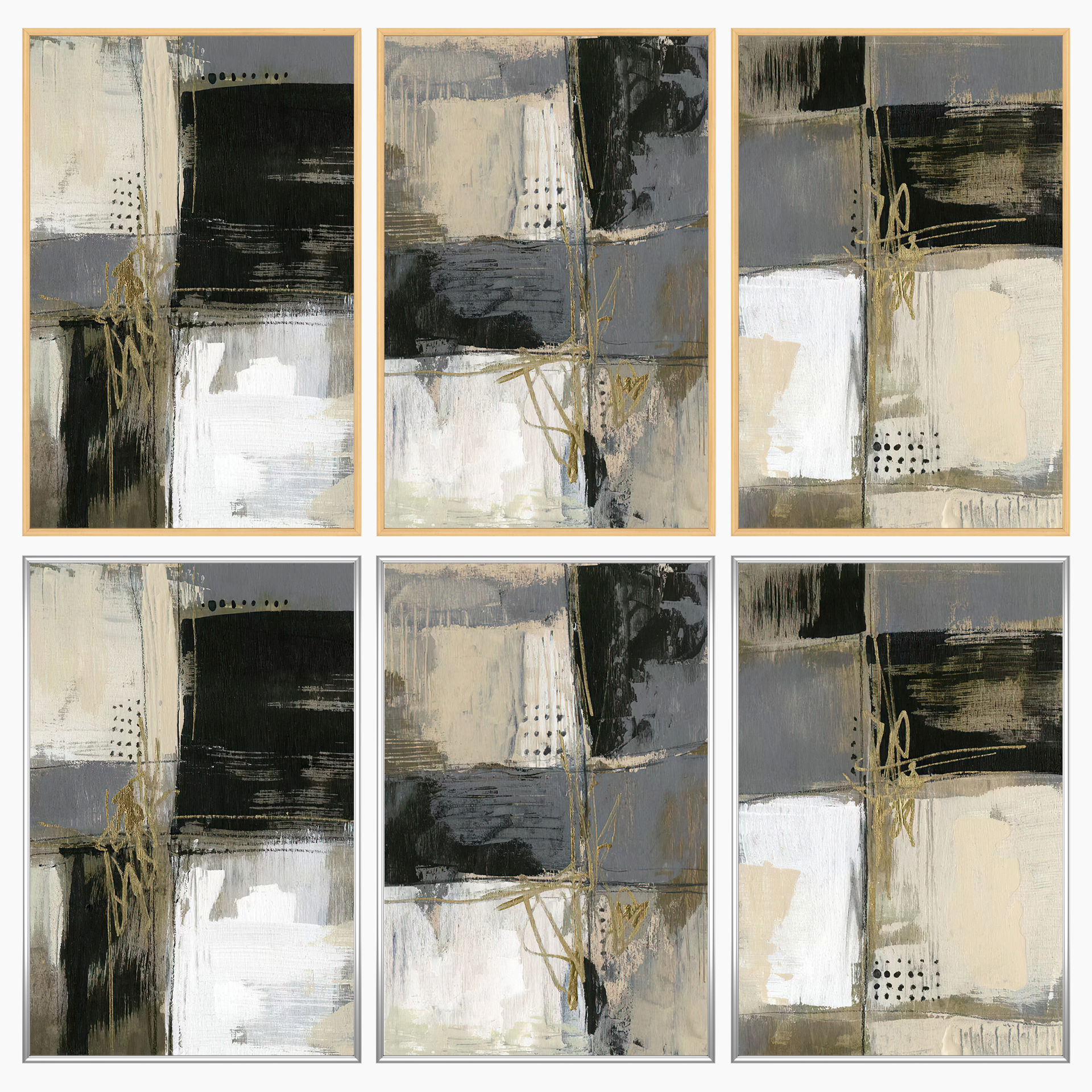 Wall Art Set 3549 3D model_2