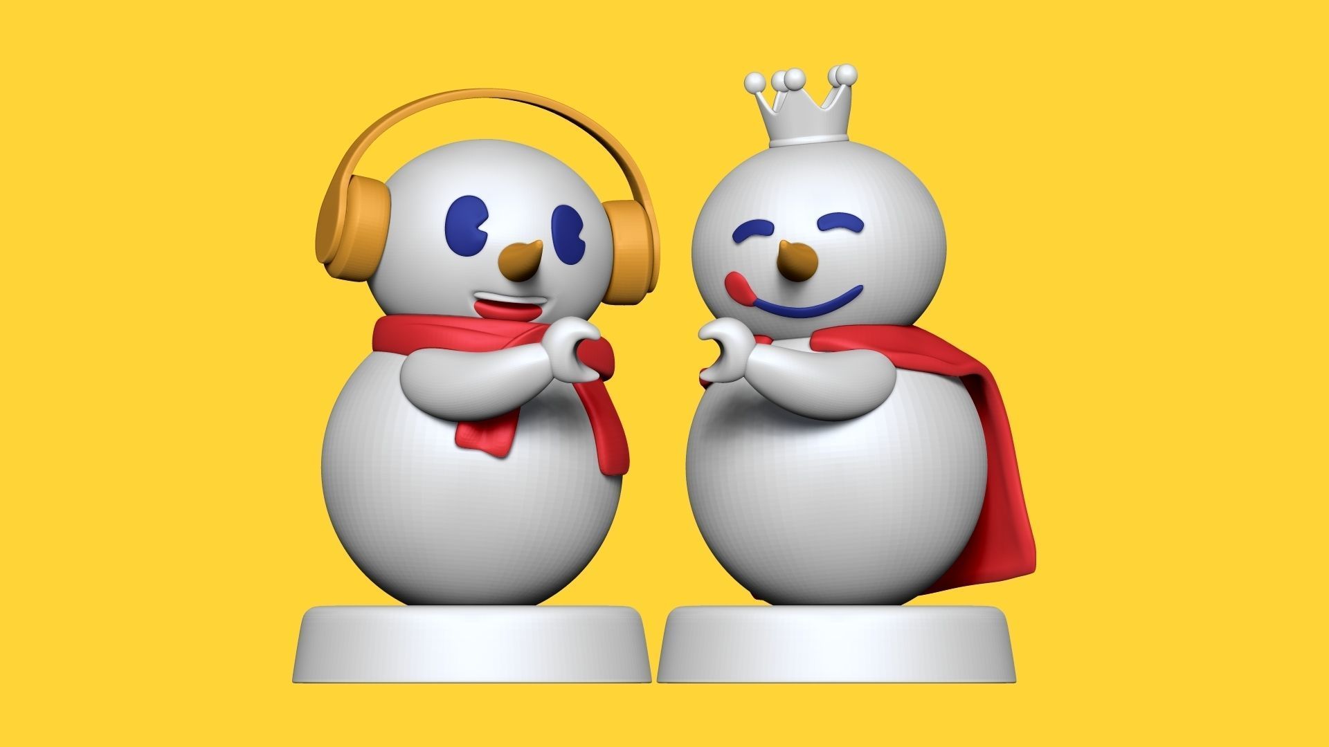 Mixue Snowman Squad - Fan Art Cartoon Snowman 3D Print Models 3D print model_18
