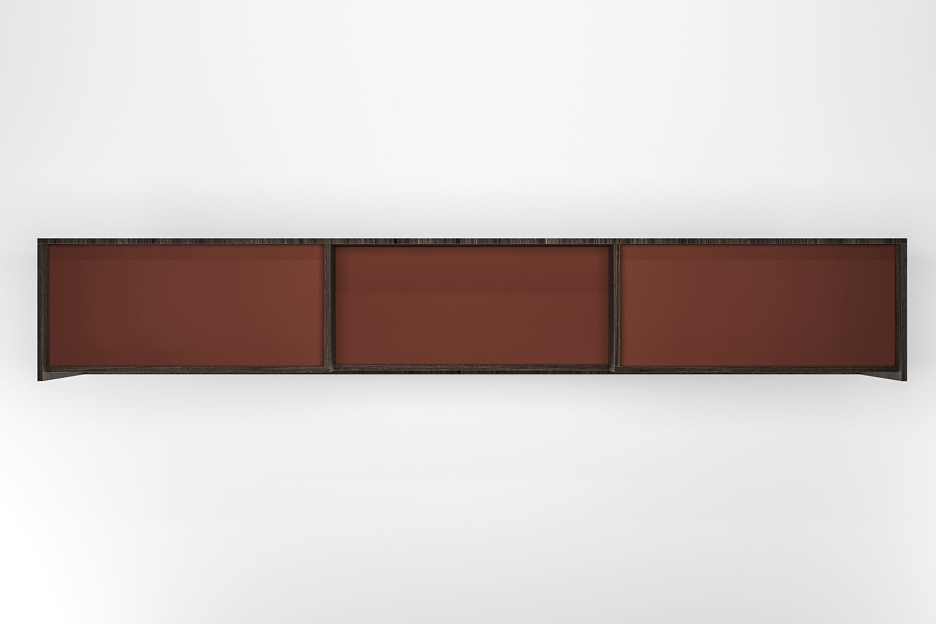 Sideboard modern with drawers and metal legs 3D model_2