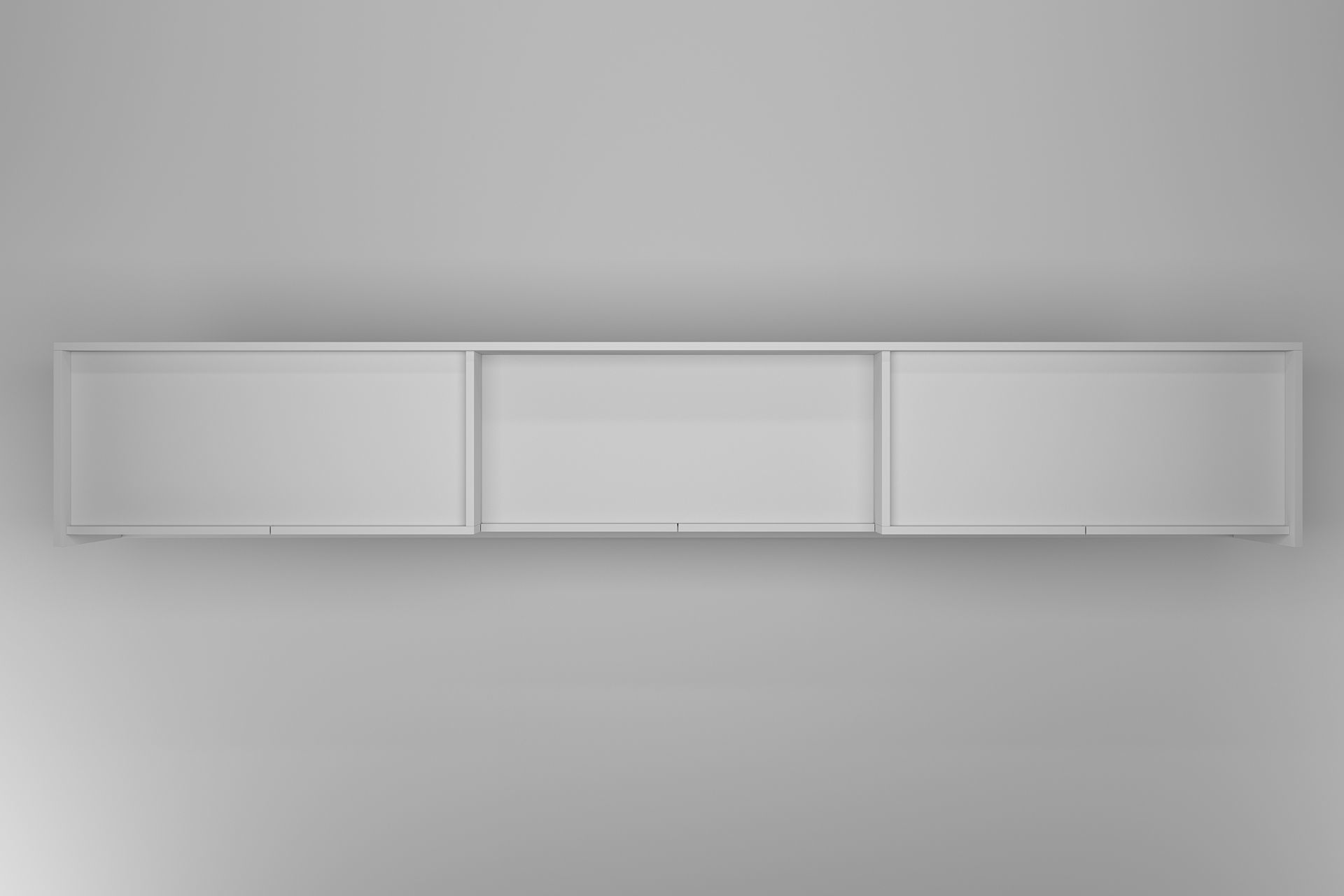 Sideboard modern with drawers and metal legs 3D model_5