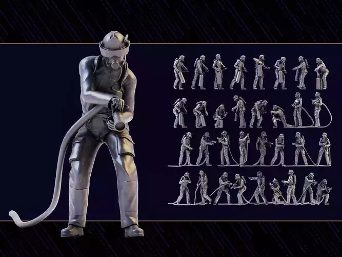 Fireman figures Set 02