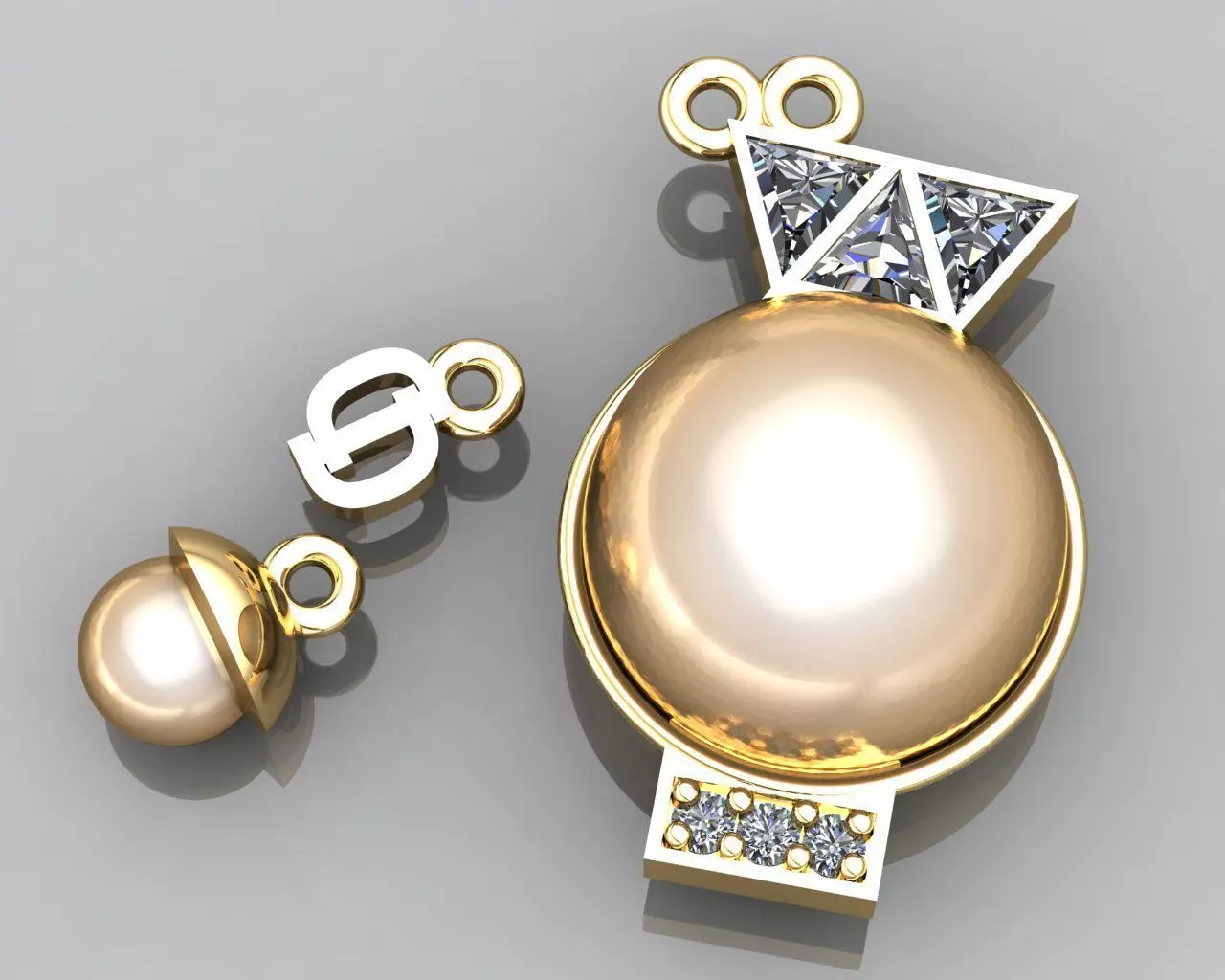 Aquarius pendant 3D print model