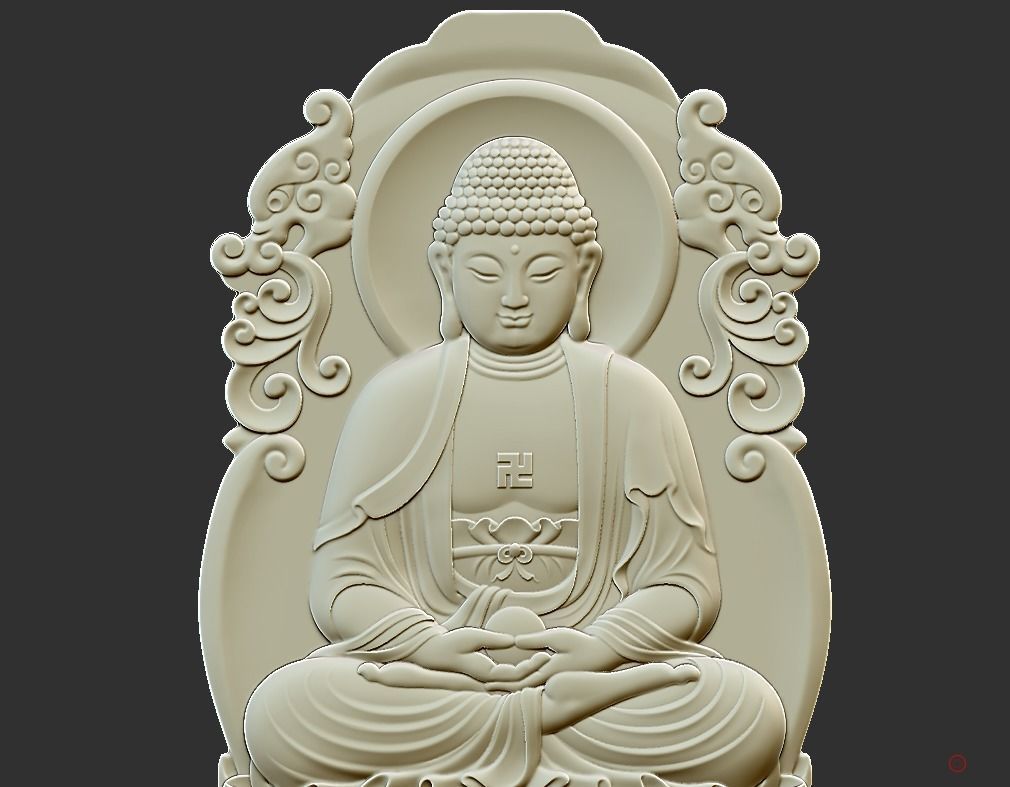 Buddha statue 3D print model_5