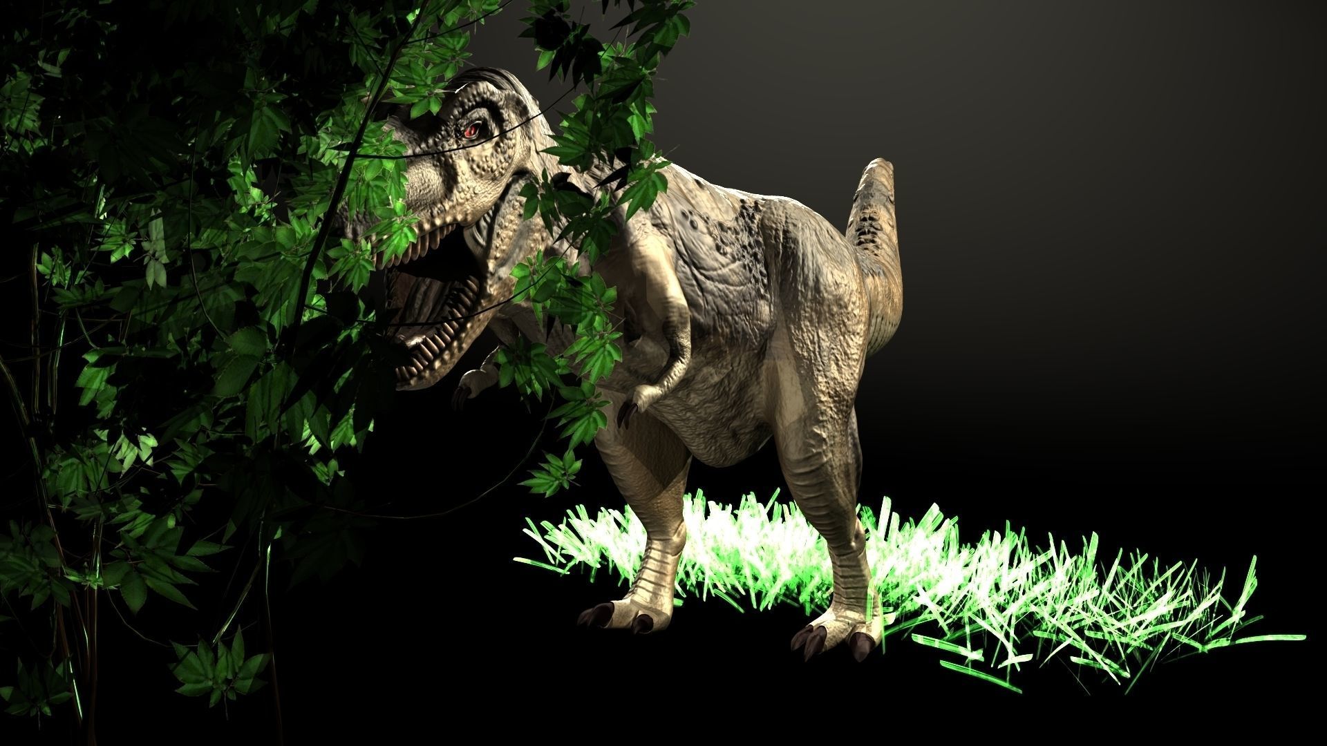 Dinosaur T-Rex 3D Model Low-poly 3D model_4