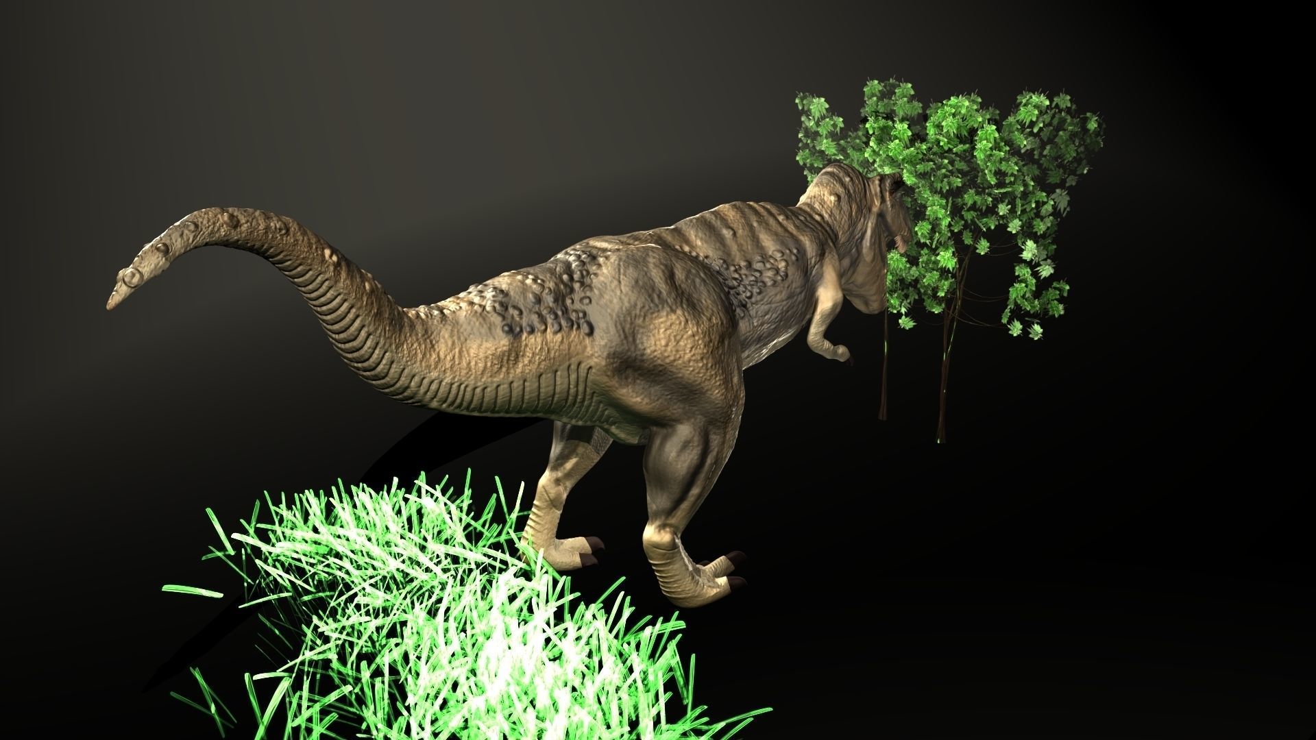 Dinosaur T-Rex 3D Model Low-poly 3D model_1