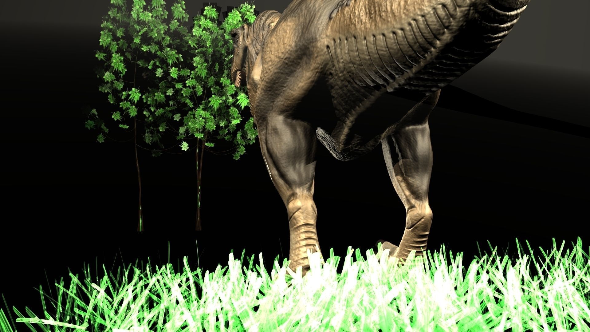 Dinosaur T-Rex 3D Model Low-poly 3D model_2