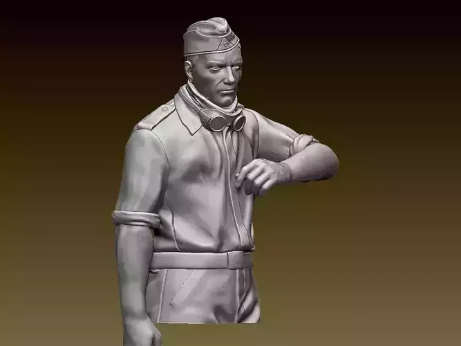 Afrika Korps tank soldier