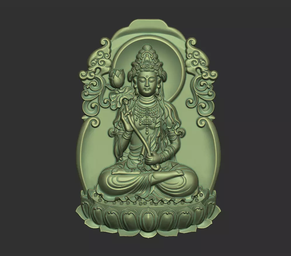 Kwanyin Bodhisattva 3D print model_0