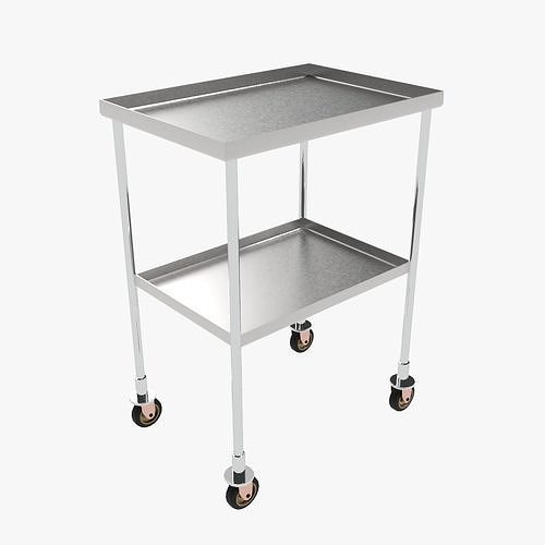 Service Cart trolley  Low-poly 3D model