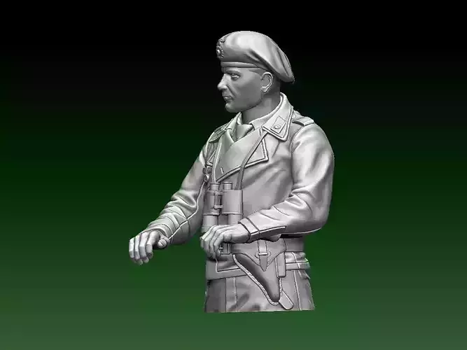 soldier German tank crew 3D print model