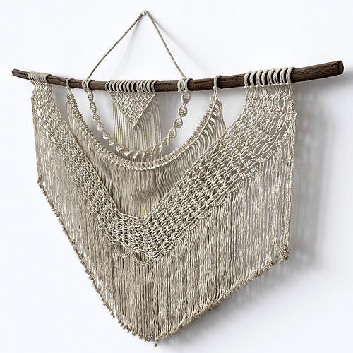 Macrame panno decor 3D model