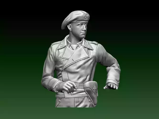 soldier German tank crew 3D print model