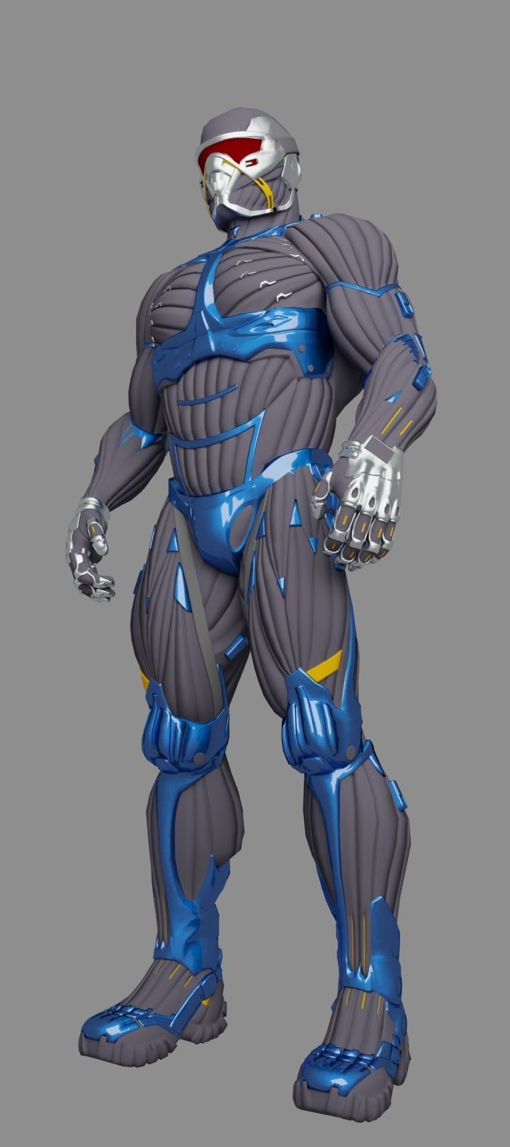 NANO SUIT - 2 from Crysis 3 Low-poly 3D model_1