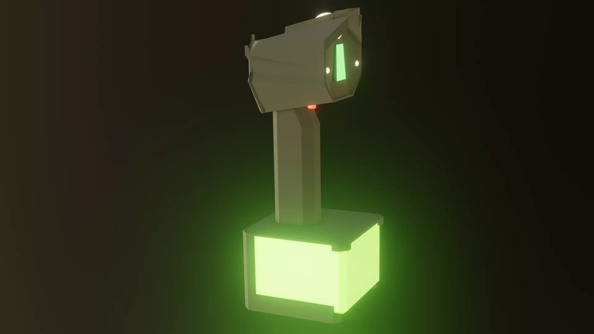 spikedefuser light emitting from box Free 3D model_0