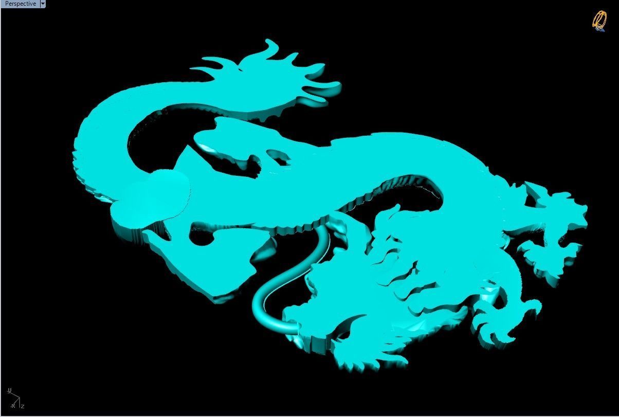 Dragon for jewelry - Dragon for ring - Dragon for pendant 3D print model_9