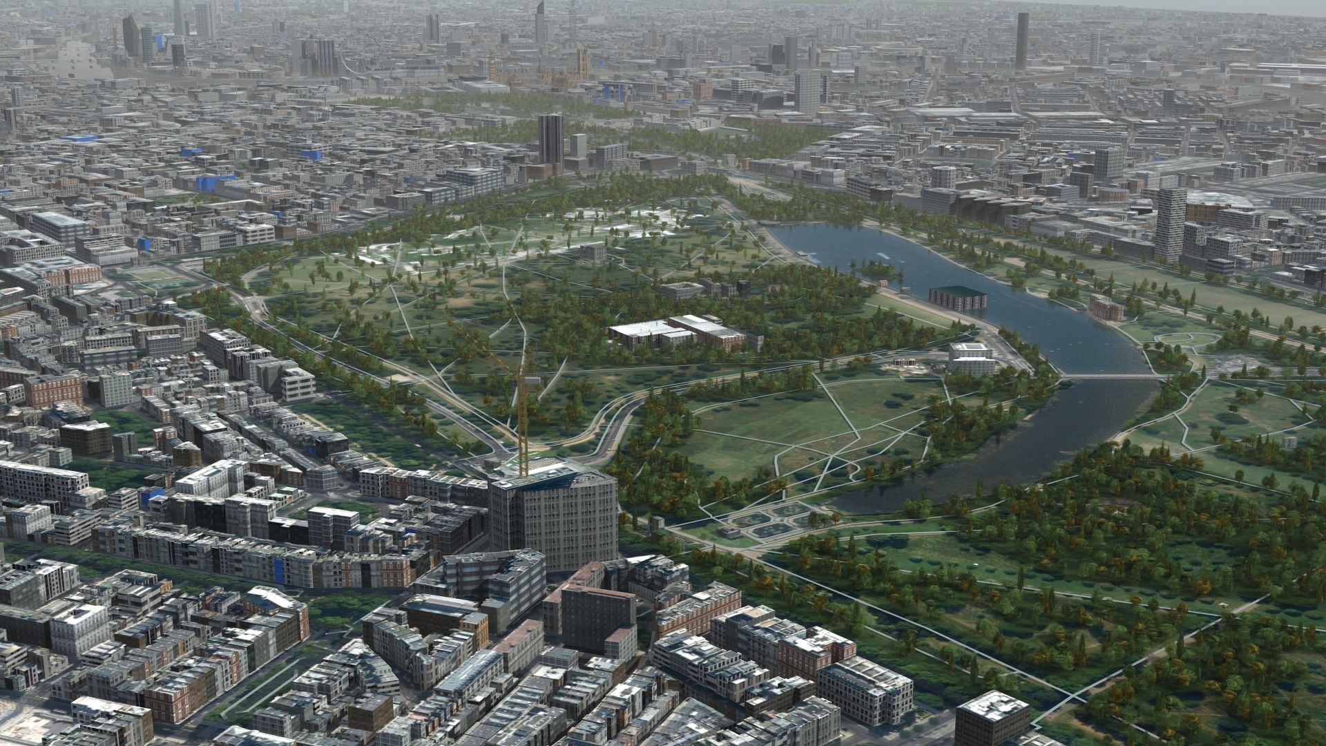 London Textured Huge 3D model_2