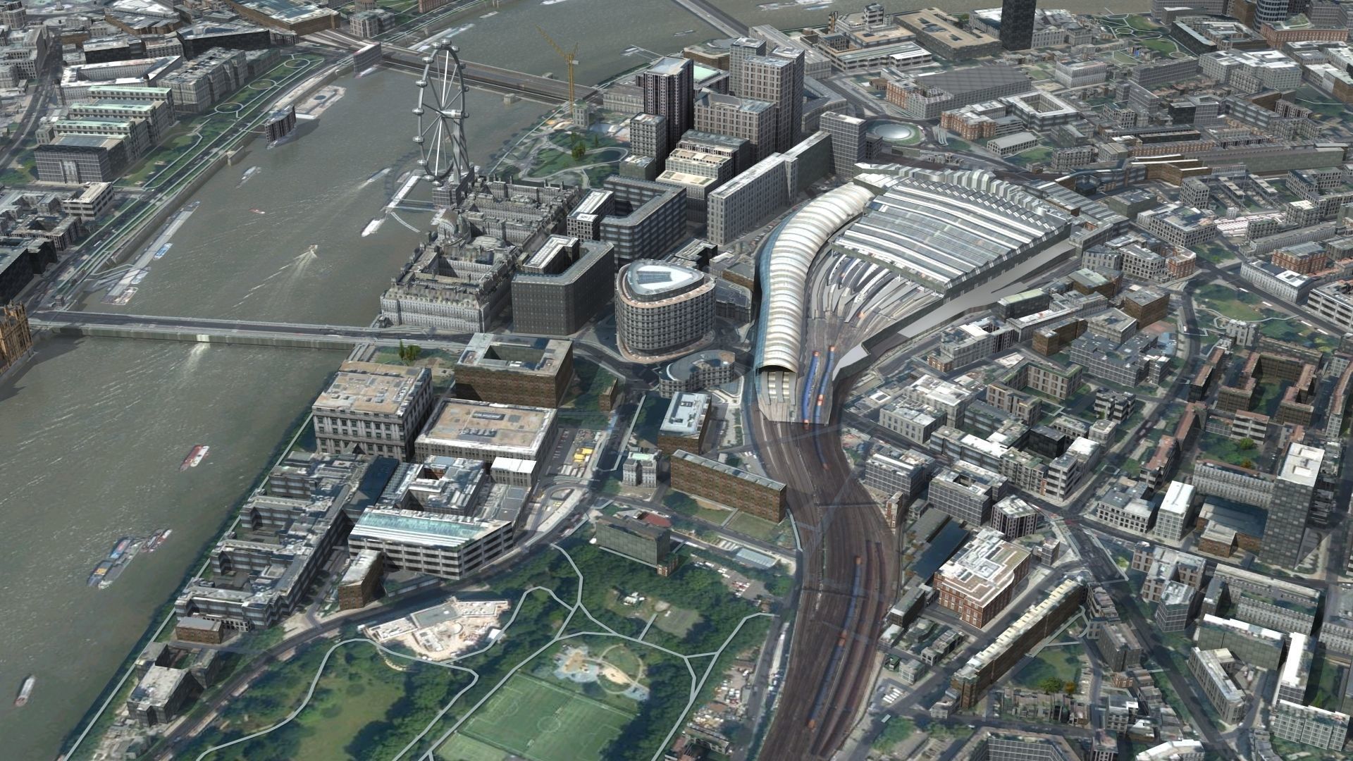 London Textured Huge 3D model_9