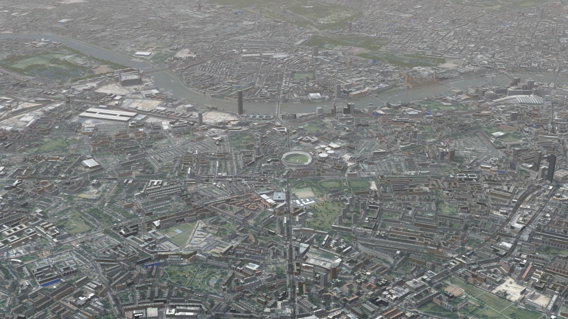 London Textured Huge 3D model_5