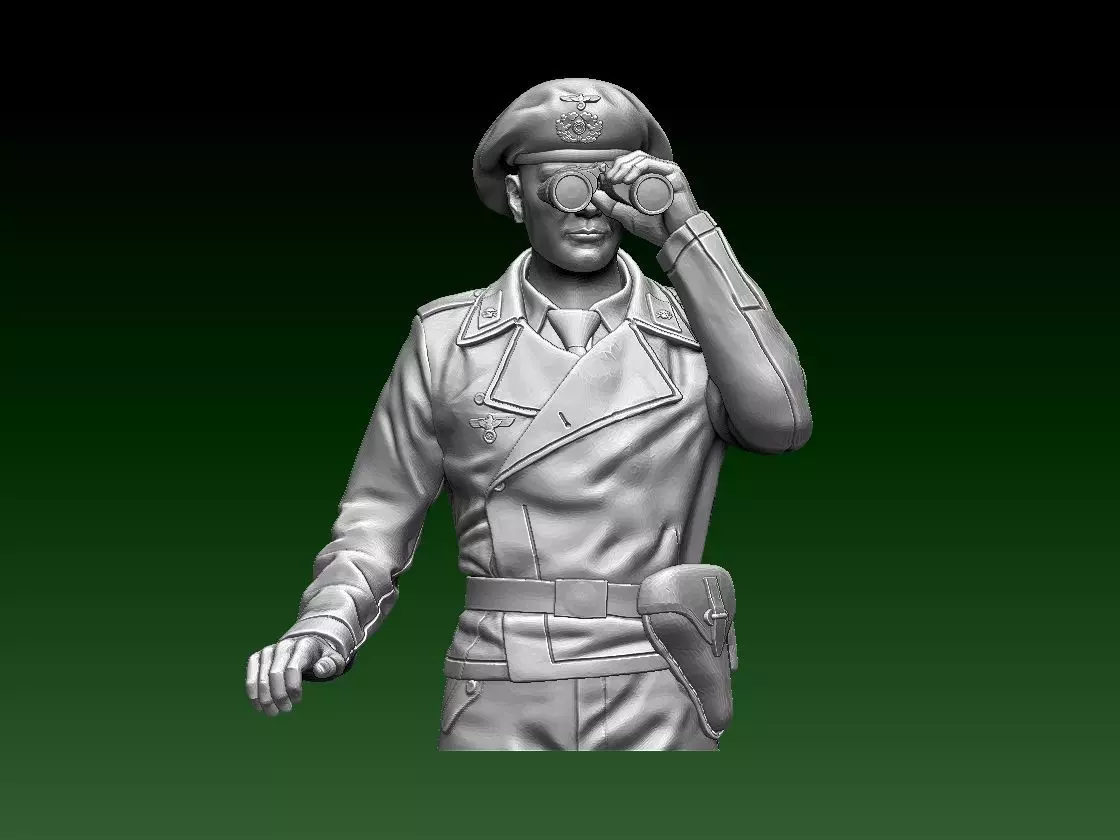 soldier German tank crew 3D print model