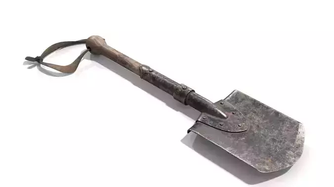 Sapper Shovel Low-poly 3D model