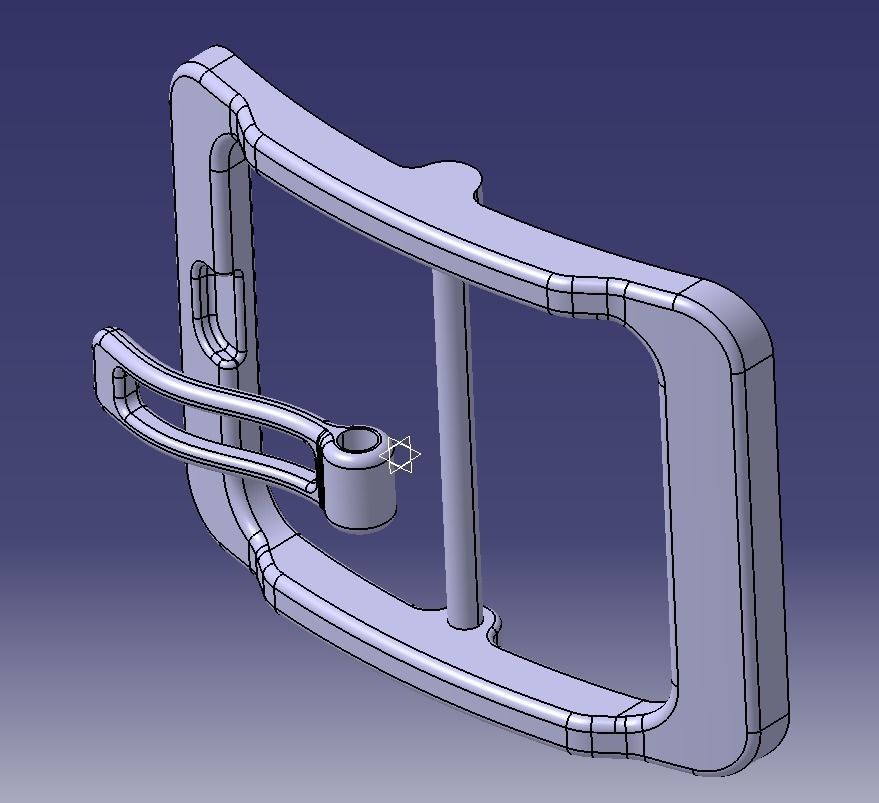 Waist Belt Buckle 3D print model_23