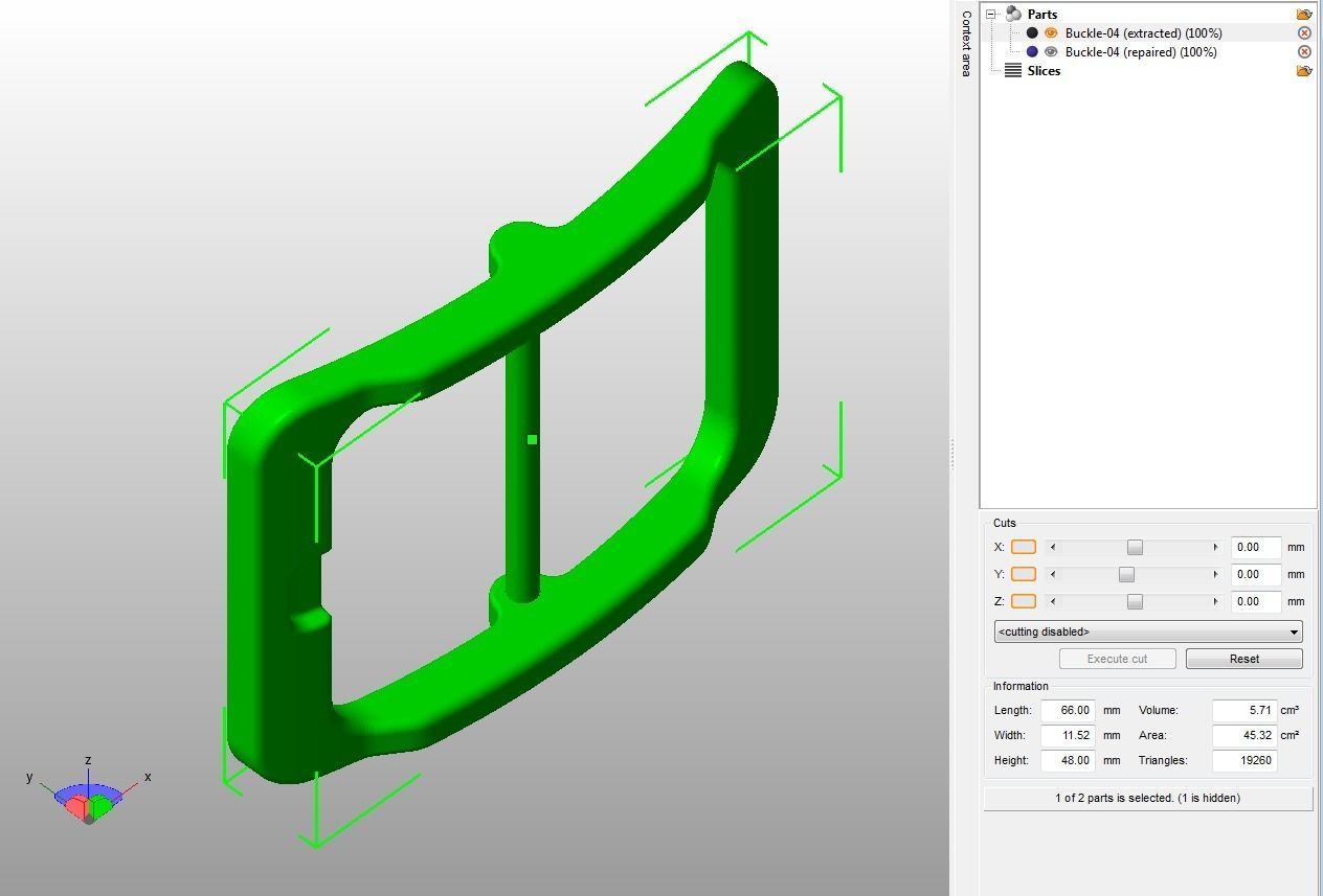 Waist Belt Buckle 3D print model_15