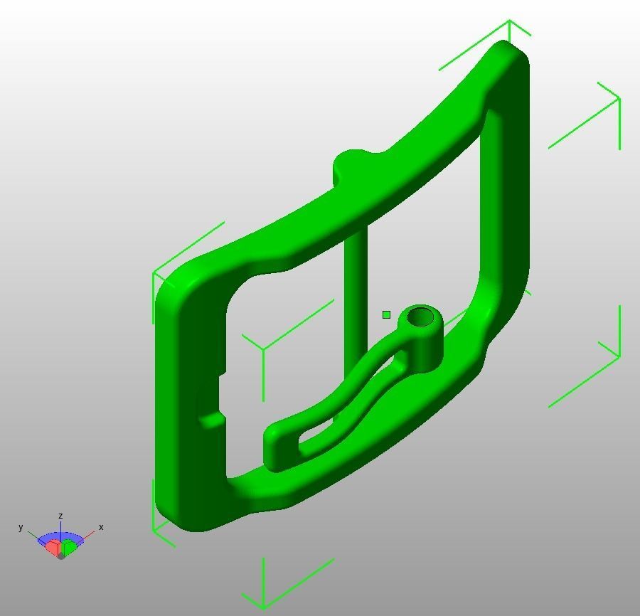 Waist Belt Buckle 3D print model_26