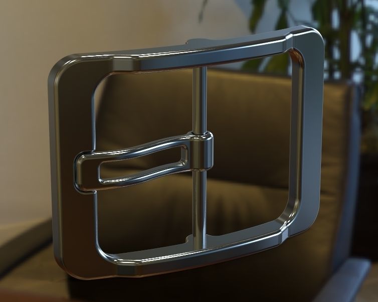 Waist Belt Buckle 3D print model_11